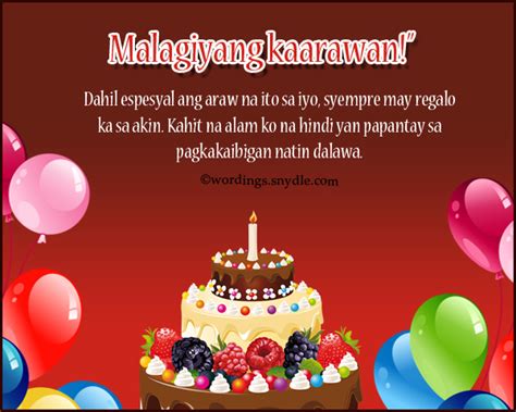 Happy Birthday Messages in Tagalog – Wordings and Messages.